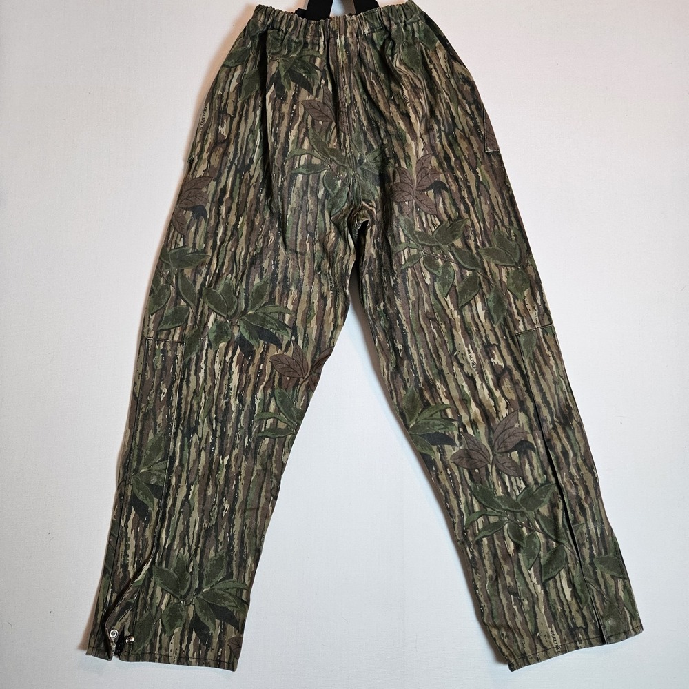 RainFair Realtree Camo Hunting Pants M Bib Style Lined Zipper Legs Suspenders - Picture 7 of 9
